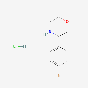 molecular formula C10H13BrClNO B3113444 3-(4-Bromophenyl)morpholine hydrochloride CAS No. 1955506-61-2