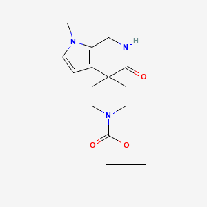 tert-Butyl 1'-methyl-5'-oxo-1',5',6',7'-tetrahydrospiro[piperidine-4,4'-pyrrolo[2,3-c]pyridine]-1-carboxylate