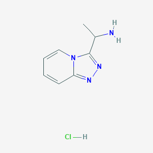 1-{[1,2,4]Triazolo[4,3-a]pyridin-3-yl}ethan-1-amine hydrochloride