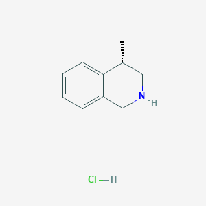 molecular formula C10H14ClN B3113568 (S)-4-Methyl-1,2,3,4-tetrahydroisoquinoline hydrochloride CAS No. 1956435-75-8