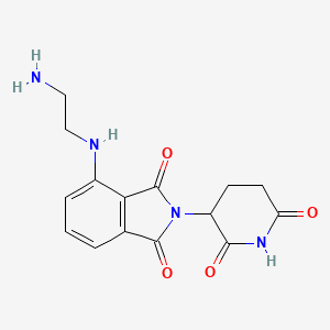 molecular formula C15H16N4O4 B3113589 Pomalidomide-C2-NH2 CAS No. 1957235-66-3