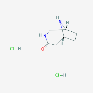 Rac-(1S,6R)-3,9-diazabicyclo[4.2.1]nonan-4-one dihydrochloride