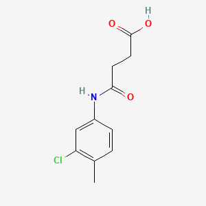 molecular formula C11H12ClNO3 B3113657 4-(3-Chloro-4-methylanilino)-4-oxobutanoic acid CAS No. 196934-78-8