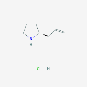 molecular formula C7H14ClN B3113682 (R)-2-Allylpyrrolidine hydrochloride CAS No. 197230-28-7