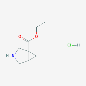 Ethyl 3-azabicyclo[3.1.0]hexane-1-carboxylate hydrochloride