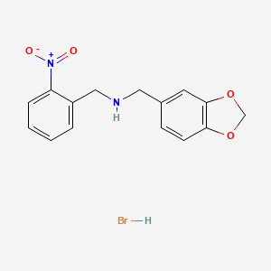 (1,3-Benzodioxol-5-ylmethyl)(2-nitrobenzyl)amine hydrobromide