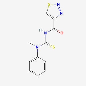N-methyl-N-phenyl-N'-(1,2,3-thiadiazol-4-ylcarbonyl)thiourea