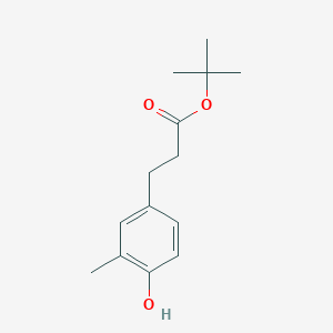 molecular formula C14H20O3 B3114085 Tert-butyl 3-(4-hydroxy-3-methylphenyl)propanoate CAS No. 1994365-43-3
