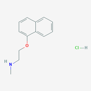 molecular formula C13H16ClNO B3114088 N-Methyl-2-(1-naphthyloxy)-1-ethanamine hydrochloride CAS No. 199453-86-6