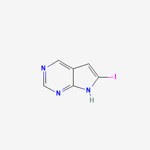 molecular formula C6H4IN3 B3114140 6-Iodo-7H-pyrrolo[2,3-d]pyrimidine CAS No. 1998215-95-4