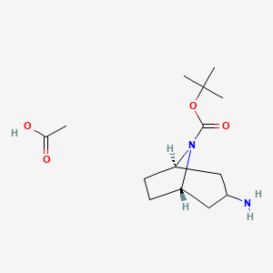 molecular formula C14H26N2O4 B3114246 exo-3-Amino-8-boc-8-azabicyclo[3.2.1]octane acetate CAS No. 2007910-58-7