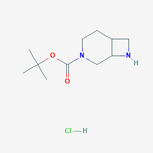 molecular formula C11H21ClN2O2 B3114296 Tert-butyl 3,8-diazabicyclo[4.2.0]octane-3-carboxylate hydrochloride CAS No. 2007925-05-3