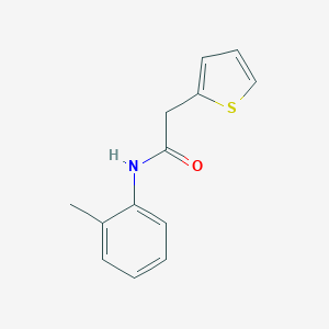molecular formula C13H13NOS B311433 N-(2-methylphenyl)-2-(2-thienyl)acetamide 