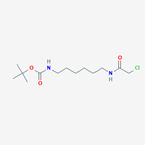 molecular formula C13H25ClN2O3 B3114415 Tert-butyl (6-(2-chloroacetamido)hexyl)carbamate CAS No. 201282-04-4