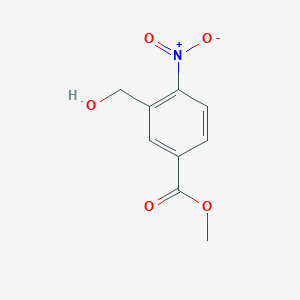 molecular formula C9H9NO5 B3114508 Methyl 3-(hydroxymethyl)-4-nitrobenzoate CAS No. 201932-92-5
