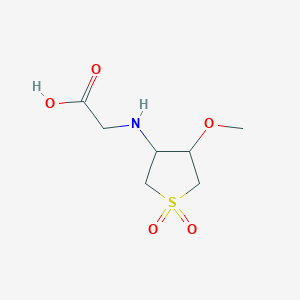 molecular formula C7H13NO5S B3114521 (4-Methoxy-1 CAS No. 201996-71-6