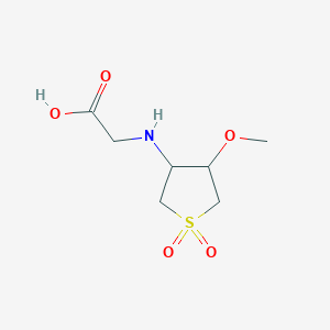 2-[(4-Methoxy-1,1-dioxothiolan-3-yl)amino]acetic acid