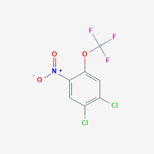 molecular formula C7H2Cl2F3NO3 B3114585 1,2-Dichloro-4-nitro-5-(trifluoromethoxy)benzene CAS No. 202335-70-4