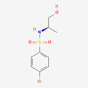 molecular formula C9H12BrNO3S B3114602 4-Bromo-N-[(2R)-1-hydroxypropan-2-yl]benzene-1-sulfonamide CAS No. 202751-85-7