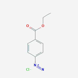 molecular formula C9H9ClN2O2 B3114614 4-(Ethoxycarbonyl)benzene-1-diazonium chloride CAS No. 2028-79-7