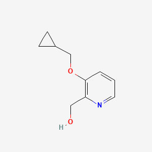 molecular formula C10H13NO2 B3114620 (3-(Cyclopropylmethoxy)pyridin-2-yl)methanol CAS No. 202931-77-9