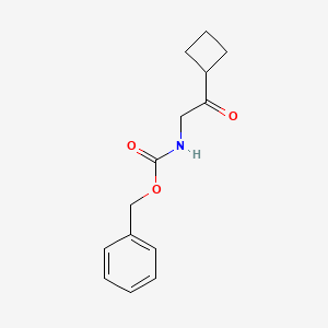 Carbamic acid, N-(2-cyclobutyl-2-oxoethyl)-, phenylmethyl ester