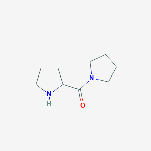molecular formula C9H16N2O B3114629 Pyrrolidin-1-yl(pyrrolidin-2-yl)methanone CAS No. 202990-49-6