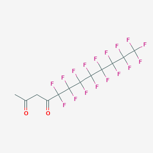 molecular formula C12H5F17O2 B3114636 (Perfluorononanoyl)acetone CAS No. 203201-14-3
