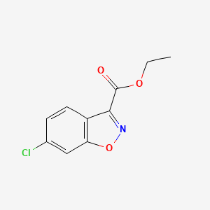 molecular formula C10H8ClNO3 B3114640 Ethyl 6-chlorobenzo[d]isoxazole-3-carboxylate CAS No. 203259-52-3