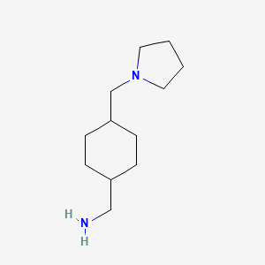 molecular formula C12H24N2 B3114654 (4-(Pyrrolidin-1-ylmethyl)cyclohexyl)methanamine CAS No. 203306-86-9