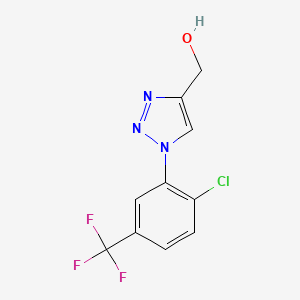 (1-(2-chloro-5-(trifluoromethyl)phenyl)-1H-1,2,3-triazol-4-yl)methanol
