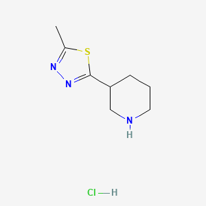 3-(5-Methyl-1,3,4-thiadiazol-2-yl)piperidine hydrochloride