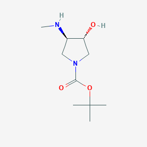 tert-butyl (3R,4R)-3-hydroxy-4-(methylamino)pyrrolidine-1-carboxylate