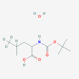 L-Leucine-d3-N-t-BOC H2O (methyl-d3)