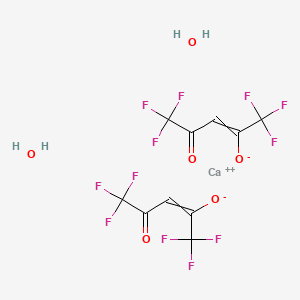 Calcium;1,1,1,5,5,5-hexafluoro-4-oxopent-2-en-2-olate;dihydrate