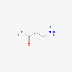 molecular formula C3H7NO2 B3114728 Beta-alanine 15N CAS No. 204451-53-6