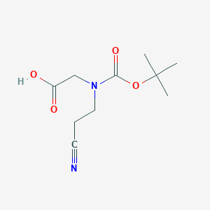 2-((tert-Butoxycarbonyl)(2-cyanoethyl)amino)acetic acid