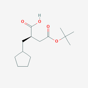 (R)-4-(tert-Butoxy)-2-(cyclopentylmethyl)-4-oxobutanoic acid
