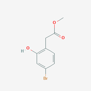 molecular formula C9H9BrO3 B3114843 Methyl 2-(4-bromo-2-hydroxyphenyl)acetate CAS No. 205318-12-3