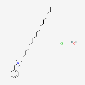 molecular formula C27H52ClNO B3115076 BenzyldiMethylstearylaMMoniuM Chloride Hydrate CAS No. 206752-43-4