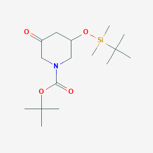 Tert-butyl 3-((tert-butyldimethylsilyl)oxy)-5-oxopiperidine-1-carboxylate