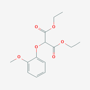 molecular formula C14H18O6 B3115149 Diethyl (2-methoxyphenoxy)propanedioate CAS No. 20730-58-9