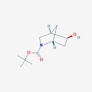 molecular formula C11H19NO3 B3115155 tert-Butyl (1R,4R,5S)-5-hydroxy-2-azabicyclo[2.2.1]heptane-2-carboxylate CAS No. 207405-69-4