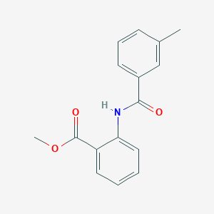 molecular formula C16H15NO3 B311523 Methyl 2-[(3-methylbenzoyl)amino]benzoate 