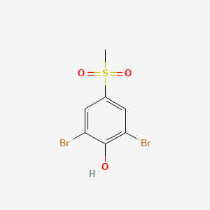 molecular formula C7H6Br2O3S B3115347 2,6-dibromo-4-(methylsulfonyl)phenol CAS No. 20951-04-6