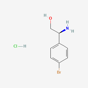 molecular formula C8H11BrClNO B3115378 (2S)-2-AMINO-2-(4-BROMOPHENYL)ETHAN-1-OL HCl CAS No. 2095773-02-5
