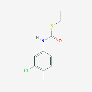 molecular formula C10H12ClNOS B3115469 Ethyl 3-Chloro-4-methylthiolcarbanilate CAS No. 209683-36-3