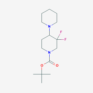molecular formula C15H26F2N2O2 B3115566 tert-Butyl 3',3'-difluoro-[1,4'-bipiperidine]-1'-carboxylate CAS No. 2101206-97-5