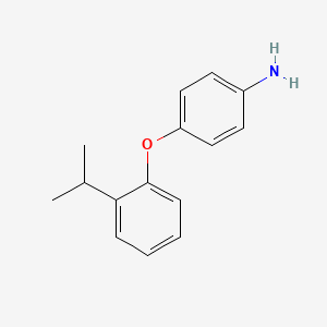 molecular formula C15H17NO B3115878 4-(2-Isopropylphenoxy)aniline CAS No. 212189-62-3
