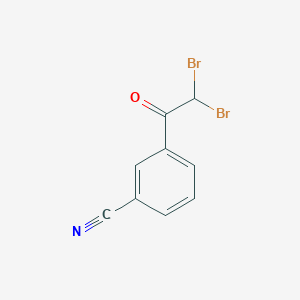 molecular formula C9H5Br2NO B3115881 3-(2,2-Dibromoacetyl)benzonitrile CAS No. 212374-08-8